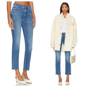 Mother Jeans The Mid Rise Rider Ankle in Wish On A Star